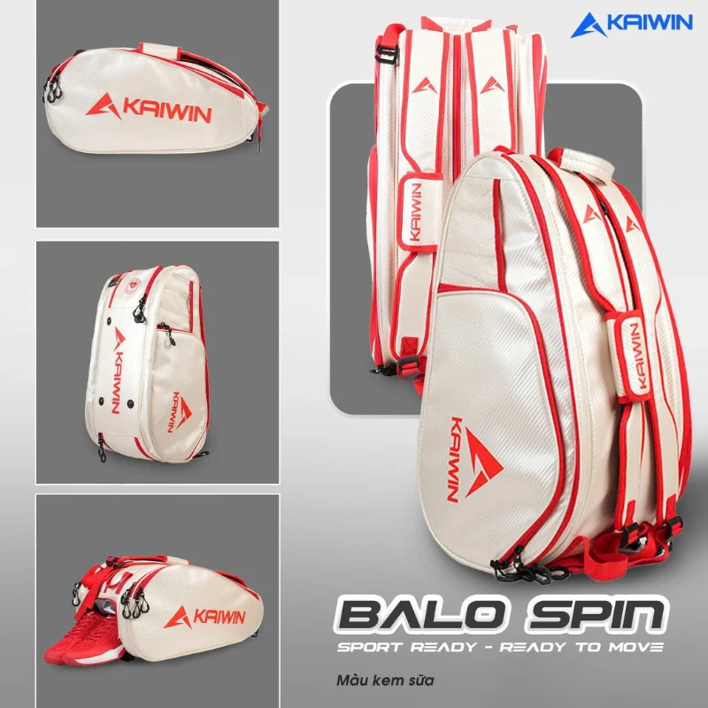 Balo Pickleball Kaiwin Spin đỏ 2