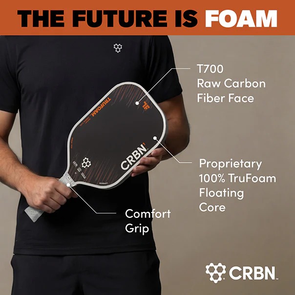 Vợt Pickleball CRBN¹ TruFoam Barrage (Elongated, Long Handle) 4